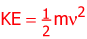 Kinetic eEnergy Equation