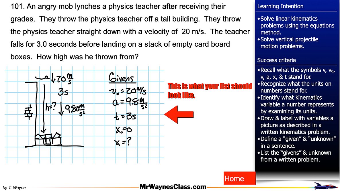 003 Kinematics Problem Solving w-vectors 2026.022