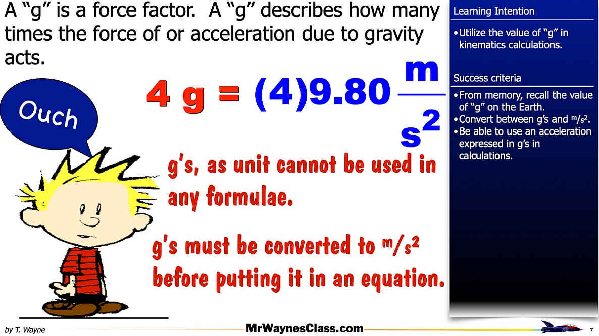 005 g's and acceleration 2026.007