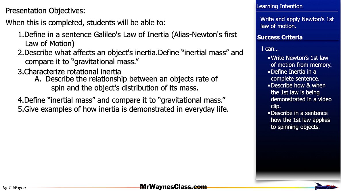 01 Newton's Laws 1st Law 2026.001