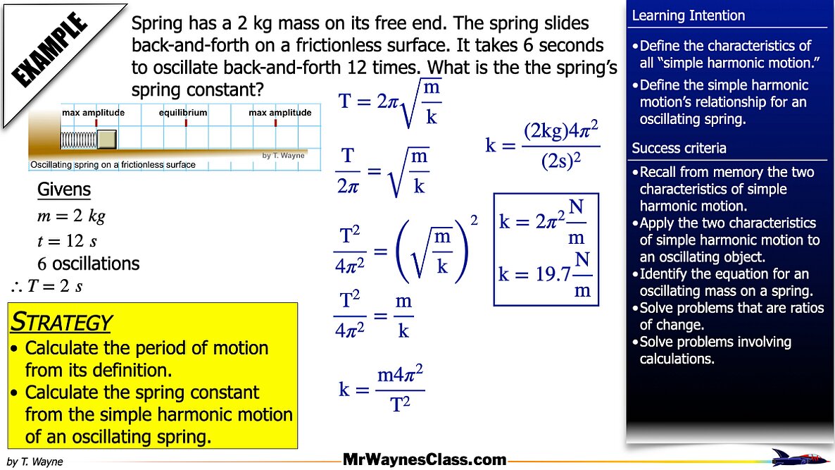 01 Simple Harmonic Motion -Springs.010