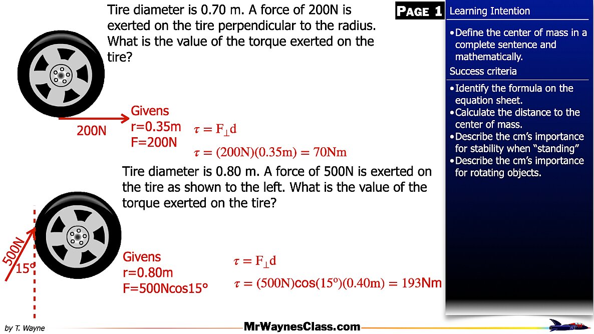 005 Torque for rotational motion.028