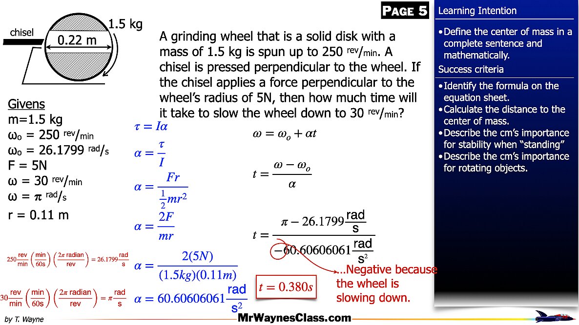 005 Torque for rotational motion.035