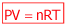 PV = nRT equation