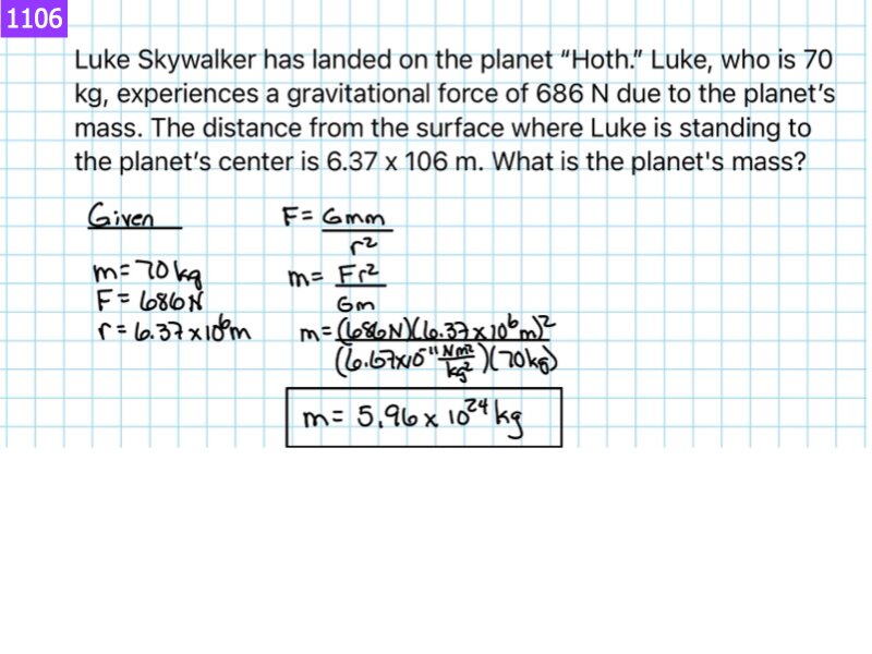Univerisal Gravity answers.060