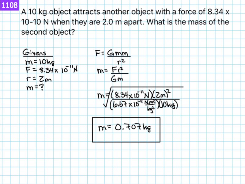 Univerisal Gravity answers.062